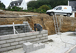 Réalisation des fondations à Lissay-Lochy